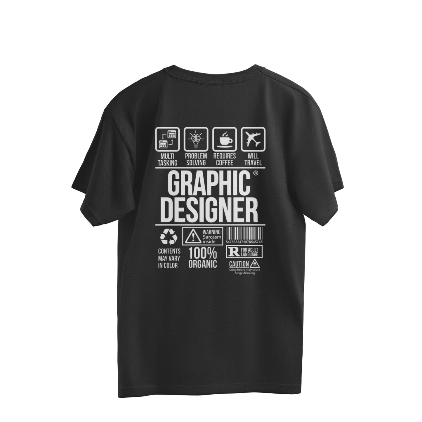 Graphic Designer Oversized Tee