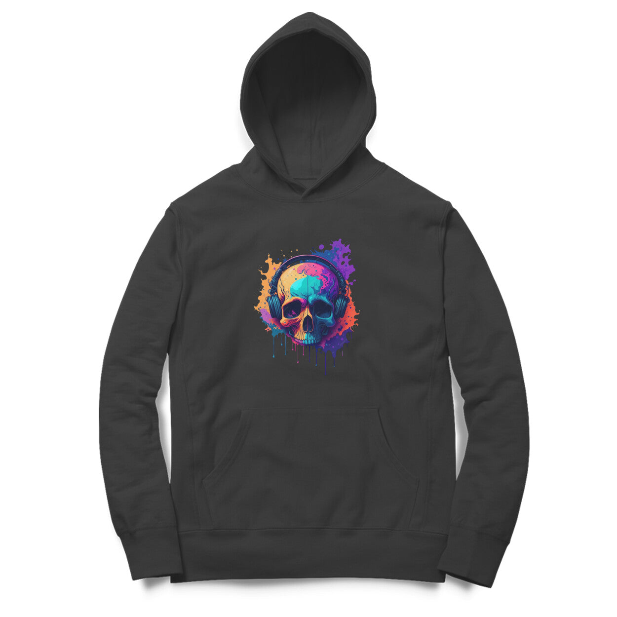 Coloured-Skull Hoodie