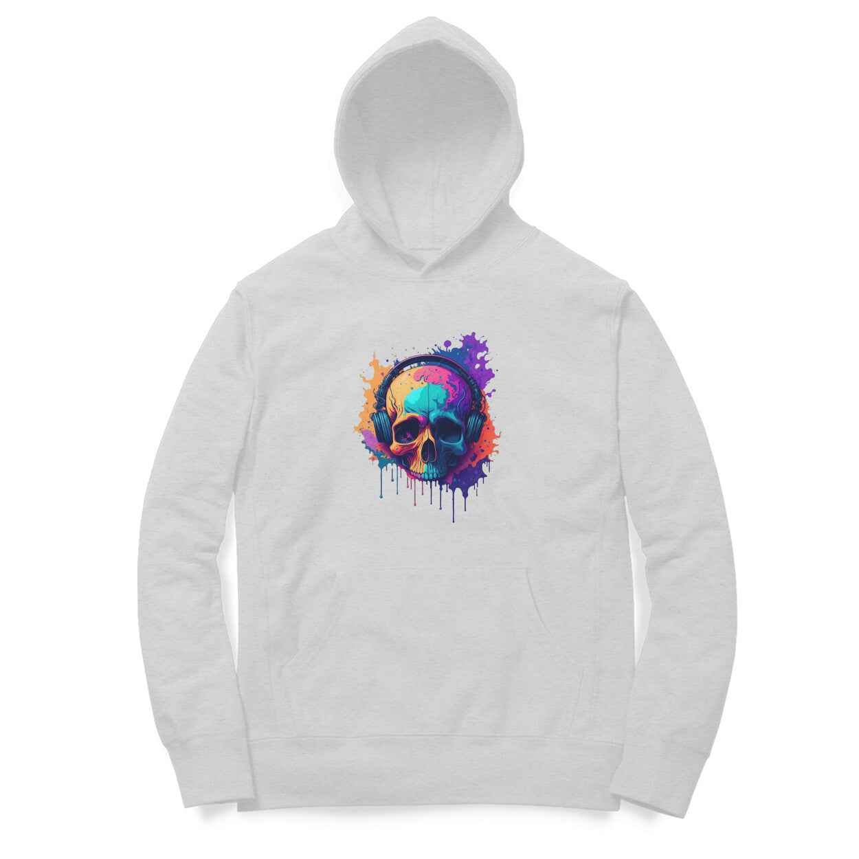 Coloured-Skull Hoodie