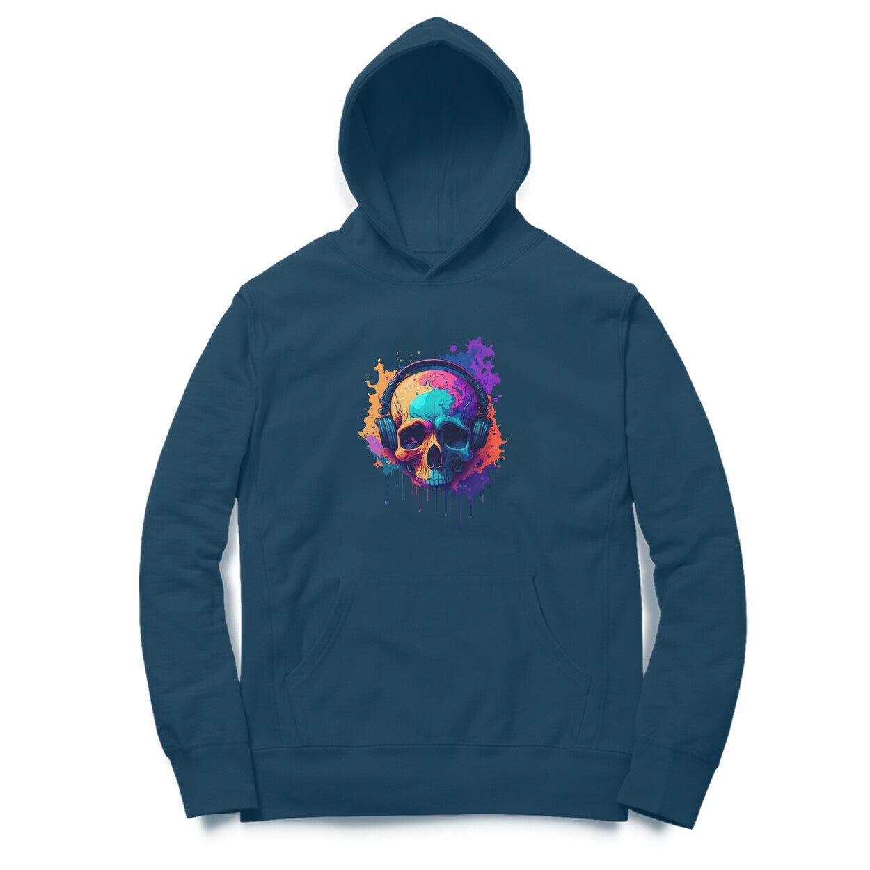 Coloured-Skull Hoodie