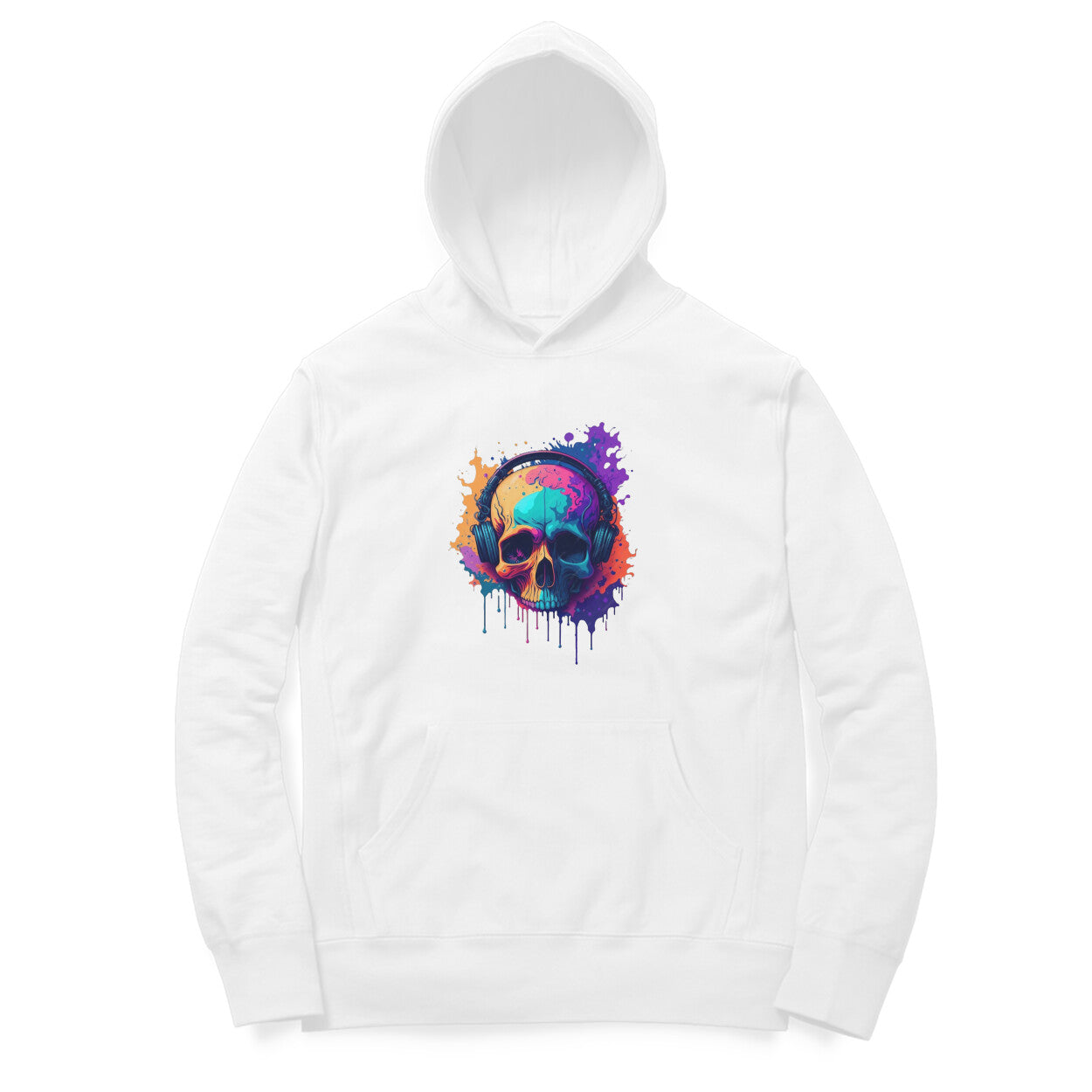 Coloured-Skull Hoodie