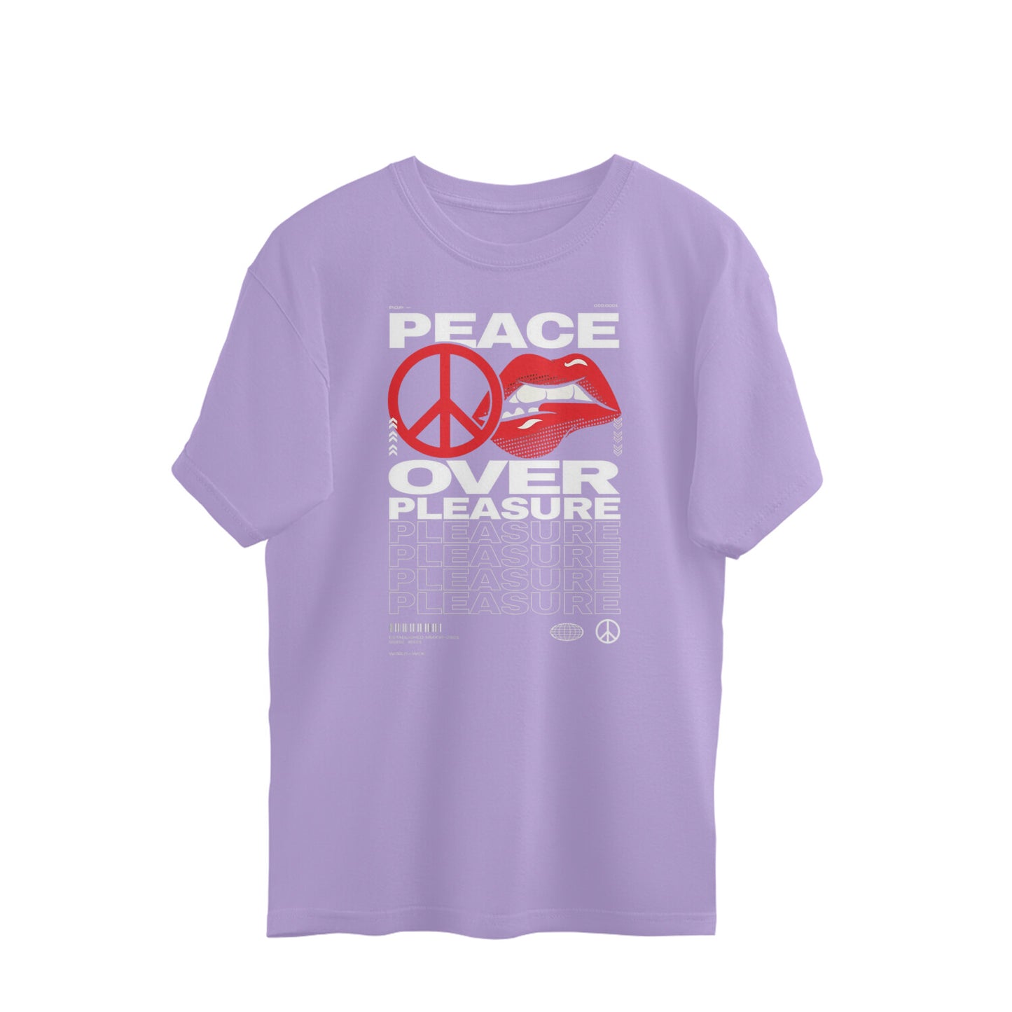 Peace Over Pleasure Oversized Tee