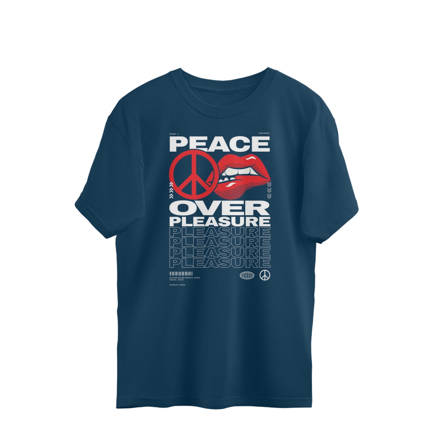 Peace Over Pleasure Oversized Tee