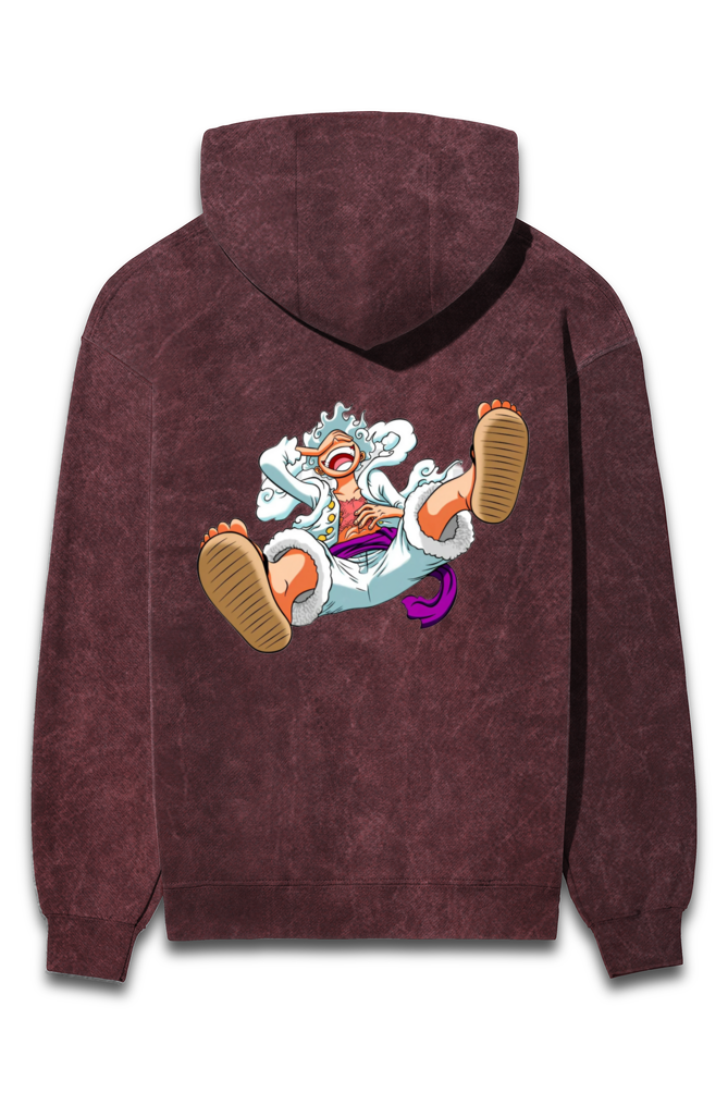 Luffy Gear 5 Acid Wash Hoodie