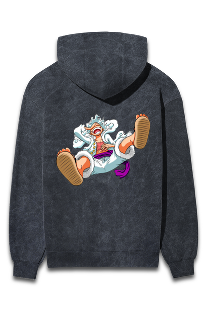 Luffy Gear 5 Acid Wash Hoodie