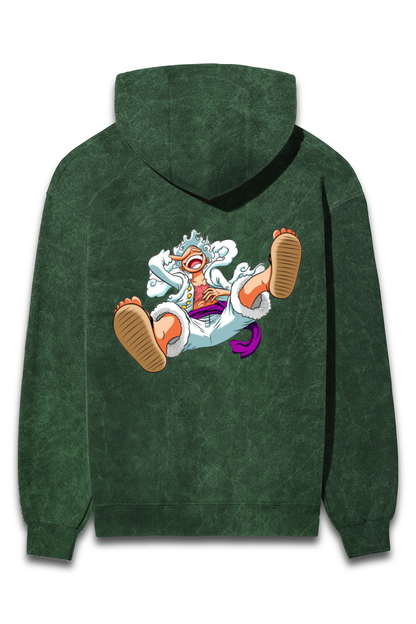 Luffy Gear 5 Acid Wash Hoodie