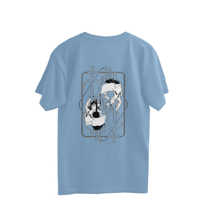 Skull Design Oversized Tee
