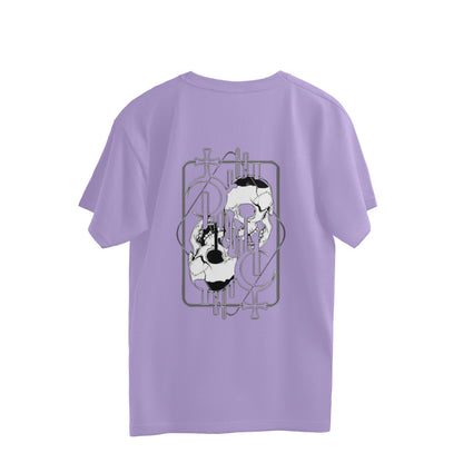 Skull Design Oversized Tee