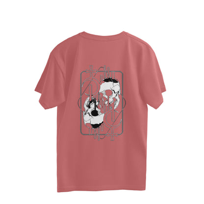 Skull Design Oversized Tee