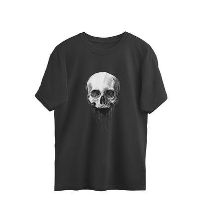 Skull Design Oversized Tee